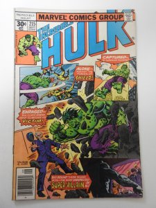 The Incredible Hulk #215 (1977) VG Condition