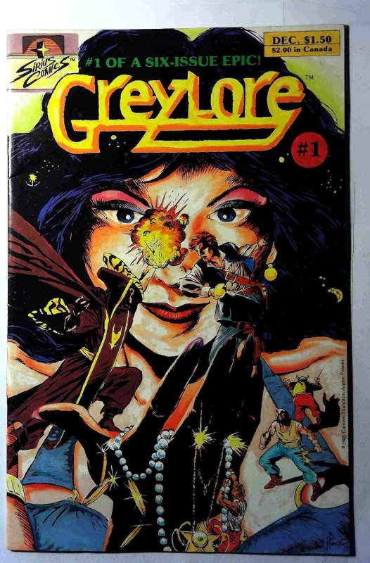 Greylore #1 (1985) Sirius Entertainment 1st Print Comic Book