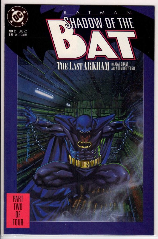 Batman: Shadow of the Bat #2 Direct Edition (1992) 9.2 NM-