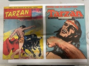 TARZAN ADVENTURES Lot Vol. 6 #33, 35, 42, Vol. 7 #36 VGish 1956/1957 UK Comics