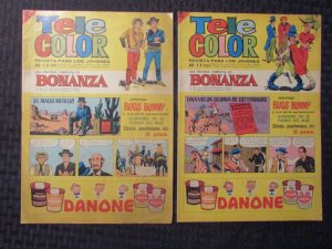 1967 TELE COLOR Spanish Comic Section #219 220 VG/VG+ Bonanza / Bugs Bunny 14pgs