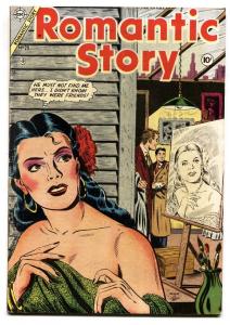 Romantic Story #25 1954- Charlton comics-Spicy art-Great cover-FN-