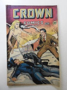 Crown Comics #1 (1945) VG+ Condition!