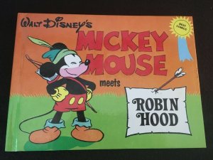 MICKEY MOUSE MEETS ROBIN HOOD Walt Disney Best Comics Series, 1980 Hardcover