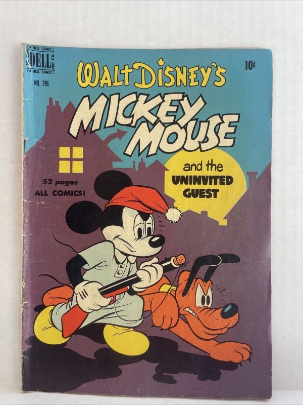 Four Color #286 Walt Disney’s Mickey Mouse And The Uninvited Guest ￼