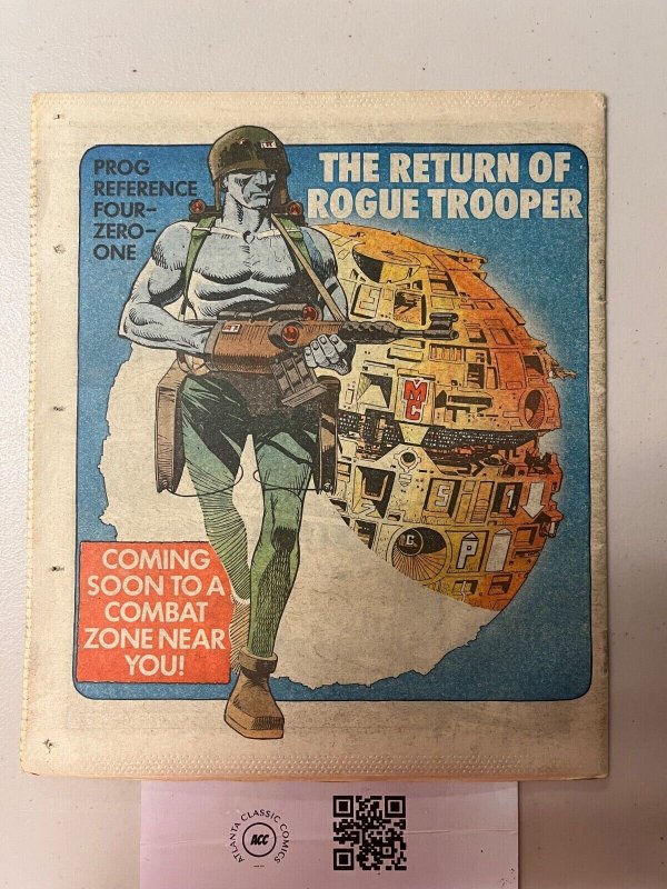 2000 AD Prog #395 UK Comic book Magazine Size Judge Dredd  4 CT13