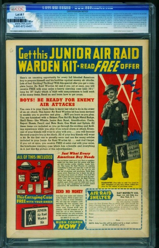 Air Fighters #7-CGC 4.5 WWII Nazi Soldier cover-0152711003