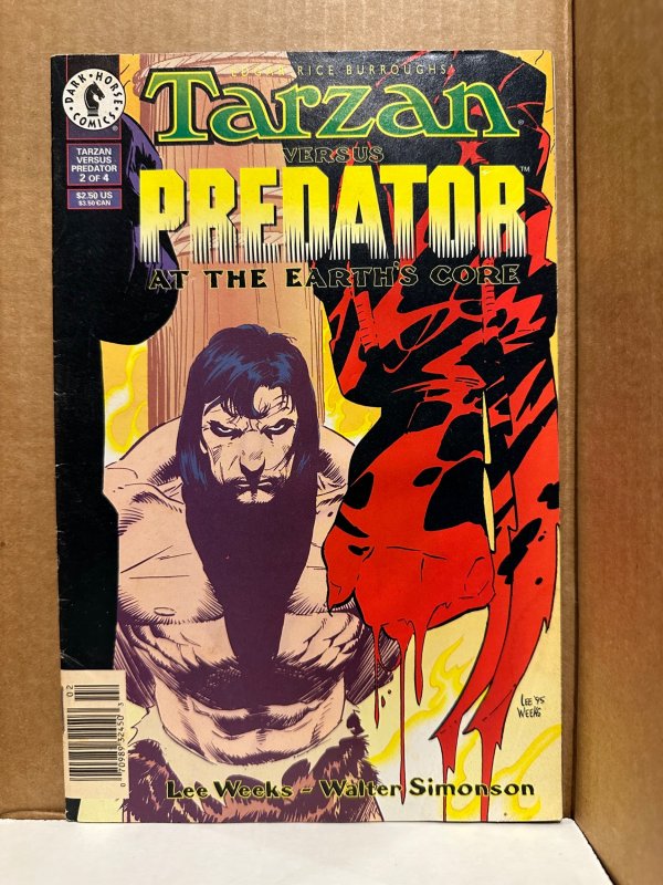 Tarzan vs. Predator at the Earth's Core #2 Very Late Very HTF NEWSSTAND ...