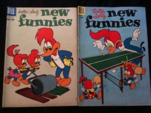 NEW FUNNIES #222, 277 Woody Woodpecker