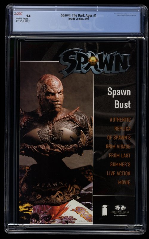 Spawn: The Dark Ages (1999) #1 CGC NM 9.4 White Pages