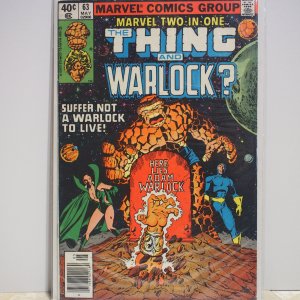 Marvel Two-in-One #63 (1980) VF Thing and Warlock!