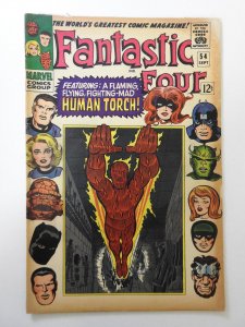 Fantastic Four #54 (1966) VG Condition moisture stain