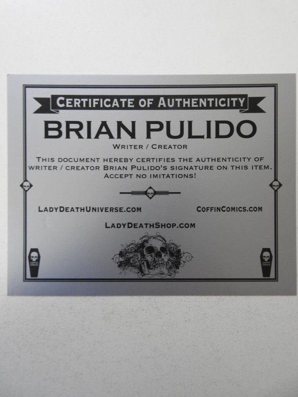 Lady Death: Blasphemy Anthem Heavy Metal (2019) NM Condition! Signed W/ Cert!