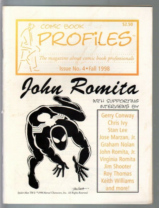 Comic Book Profiles #4 1998-John Romita issue-VF