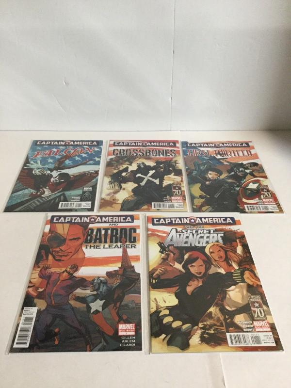 Captain America 1 one shot lot 5 issues Nm Near Mint Batroc falcon crossbones