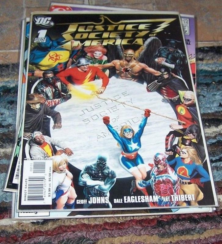 Justice Society of America #1 (Feb 2007, DC) LIBERTY BELL STEEL  flash hawkman