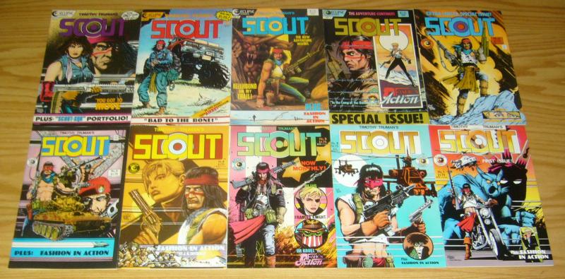 Scout #1-24 VF/NM complete series + handbook - tim truman - eclipse comics set 3