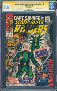 Captain Savage and His Leatherneck Raiders #2 (Marvel, 1968) CGC 7.5 - SS Sta...