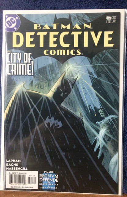 Detective Comics #806 Direct Edition (2005)