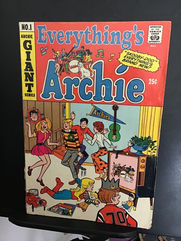 Everything's Archie #1 (1969) mid high grade key first issue! Giant size...