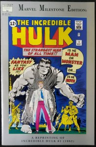 Marvel Milestone Edition Incredible Hulk 1A 1st Printing 1991 Marvel VF/NM