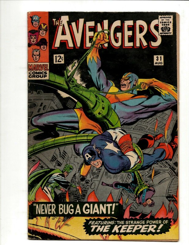Avengers # 31 FN Marvel Comic Book Hulk Thor Iron Man Captain America BJ1