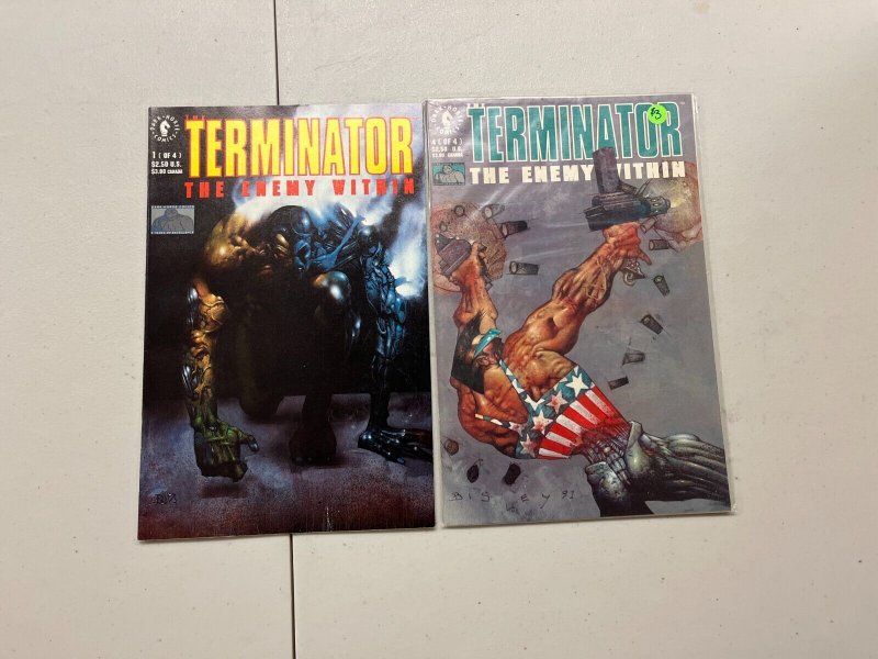3 Dark Horse Comics Terminator Enemy Within #1 4 Endgame #2 78 JW12