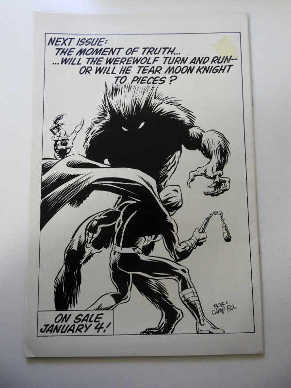 Moon Knight #29 (1983) VG Condition tape on bc