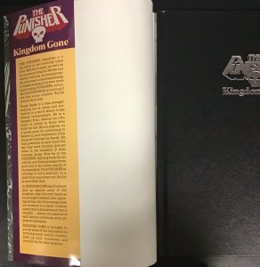 The Punisher: Kingdom Gone HC GN Marvel Comics 1st Printing 1990 w/Dust Jacket