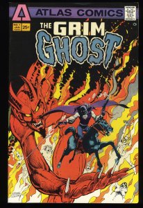 Grim Ghost #1 VF- 7.5 Origin Grim Ghost! Ernie Colon Cover! Atlas Comic 1975!