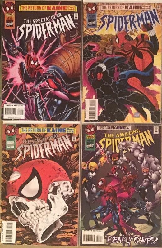 SPIDER-MAN LOT (MARVEL) 4 PART STORY ARC “RETURN OF KAINE” COMPLETE