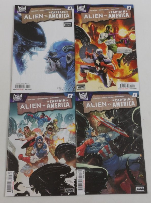 Alien vs Captain America #1-4 VF/NM complete series Frank Tieri ; Marvel