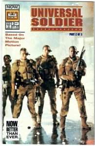 Universal Soldier #2 of 3 Variant Cover Now Comics October Oct 1992 (VF+)