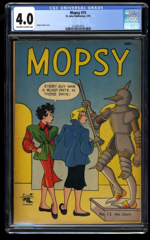 Mopsy #15 CGC VG 4.0 Off White to White