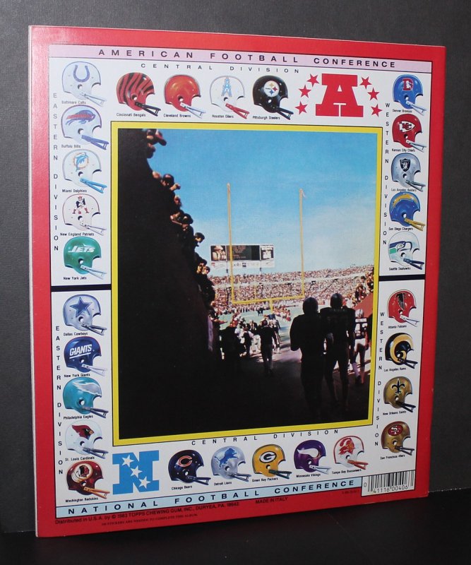 1983 Topps Football Sticker Album /  NM-MT