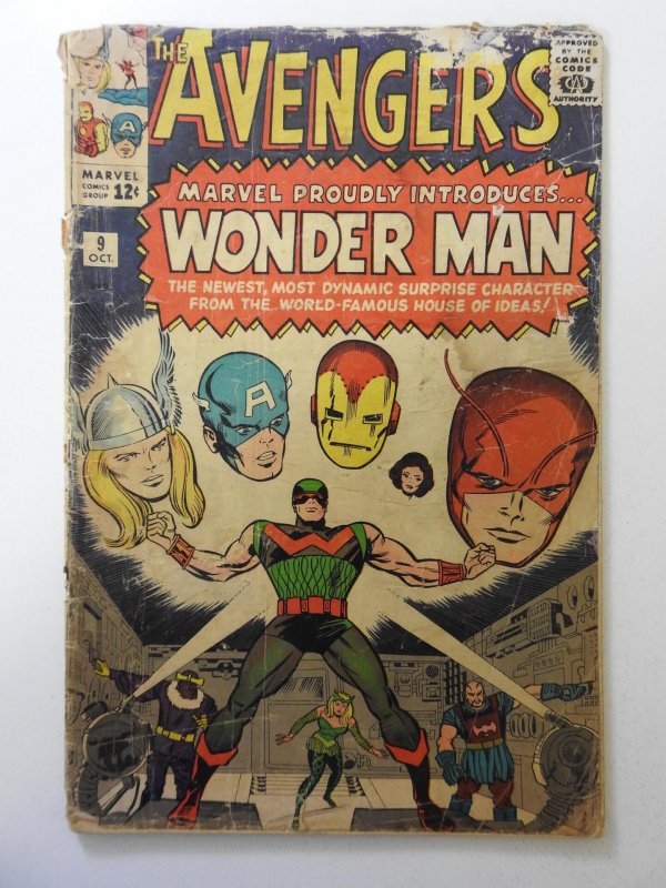 The Avengers #9 (1964) FR Condition Moisture damage, cover detached