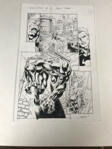 Venom 164 Page 12 Original Art 1/2 Splash Mark Bagley Full Costume Transition Nm