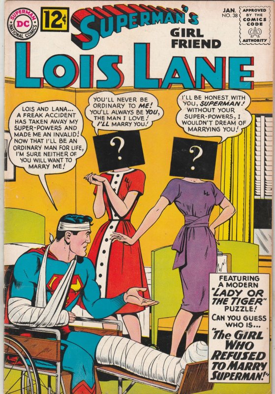 Supermans Girl Friend Lois Lane 38 1963 Question Superman Fnvf Ore Comic Books 8663