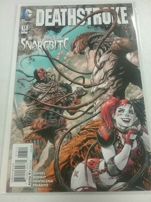 DEATHSTROKE #13 TYLER KIRKHAM HARLEY QUINN COVER (2016) NM NW96