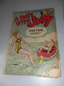 a date with Judy #24 DC comics 1951 golden age good girl art tv swimsuit cover