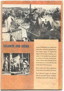 SOLOMON & SHEBA #1070-YUL BRYNNER & GINA L PHOTO CVR--DELL FOUR COLOR-1959 