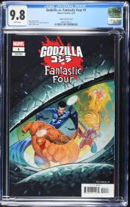 (2025) GODZILLA VS FANTASTIC FOUR #1 1:25 IBAN COELLO VARIANT COVER CGC 9.8