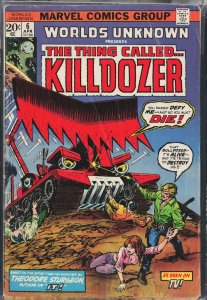 Worlds Unknown #6 (1974) Killdozer