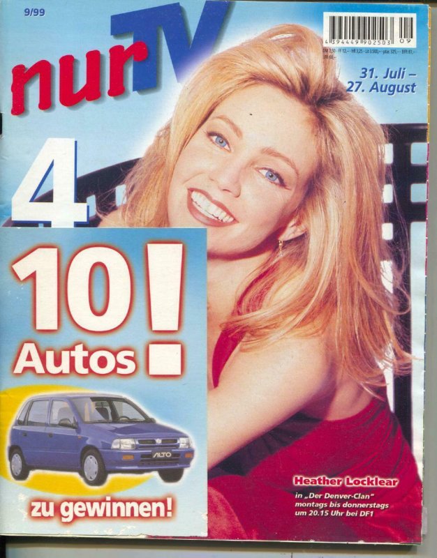 nur TV-Heather Locklear-German TV Guide-July-1998