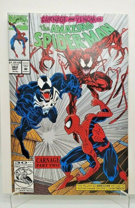 Amazing Spider-Man #362 2ND PRT 1992 Carnage and Venom NM