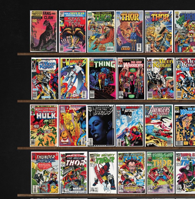 Huge Lot 140+ Comics with The Mighty Thor, Thunderstrike, The Thing & More!