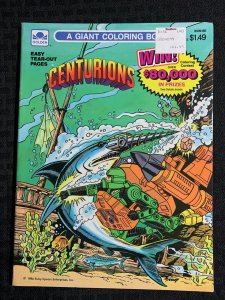 1986 CENTURIONS Giant Coloring Book FN+ 6.5 Golden Book Uncolored