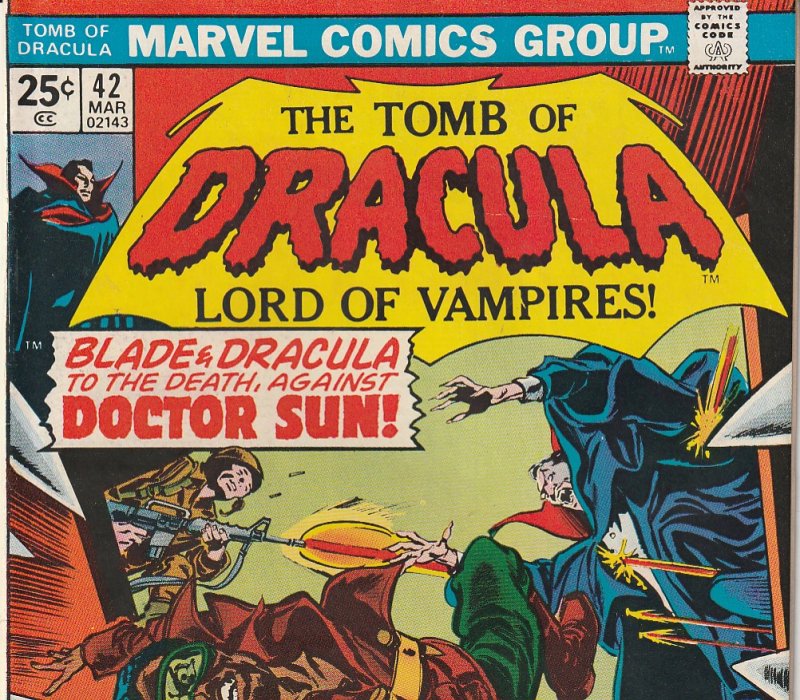 Tomb of Dracula(vol. 1) # 42 Blade and Dracula vs Doctor Sun