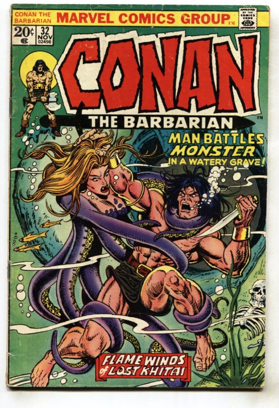 CONAN THE BARBARIAN #32--1973--MARVEL--comic book--