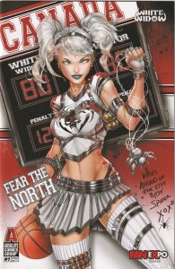 White Widow # 2 Fan Expo Cheerleader Variant NM Absolute Signed Jamie Tyndall